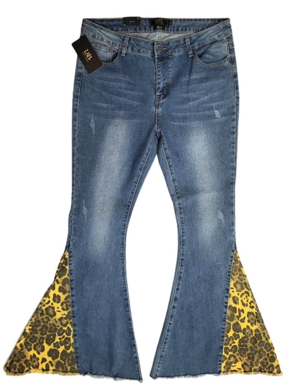 LUCKY & BLESSED NWT Denim Flare Bell Bottom Blue Jeans - Women's 12